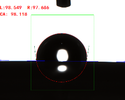 接触角测量角度 