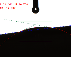 接触角测量角度 