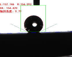 接触角测量仪实验记录