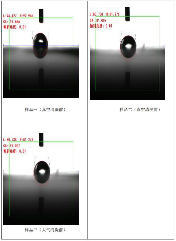 真空等离子清洗前后