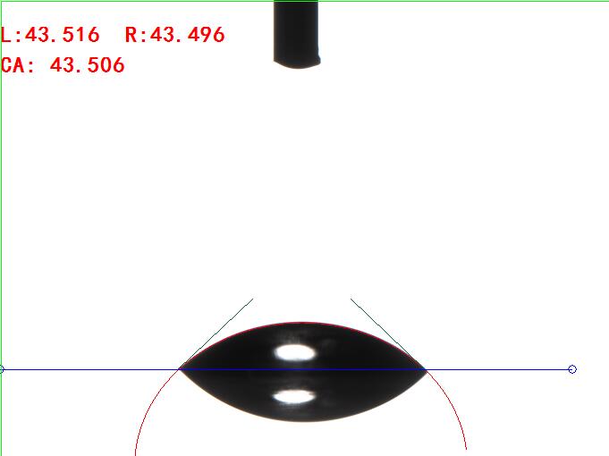圆法测量接触角