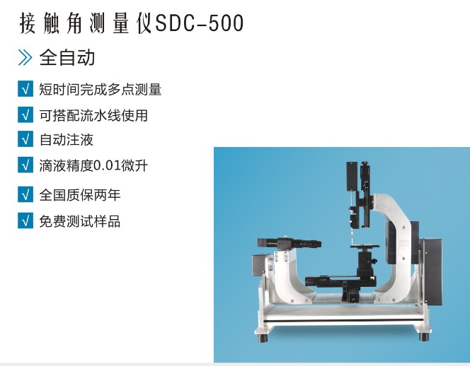 晟鼎SINDIN全自动接触角测量仪：滚动角测试方法 